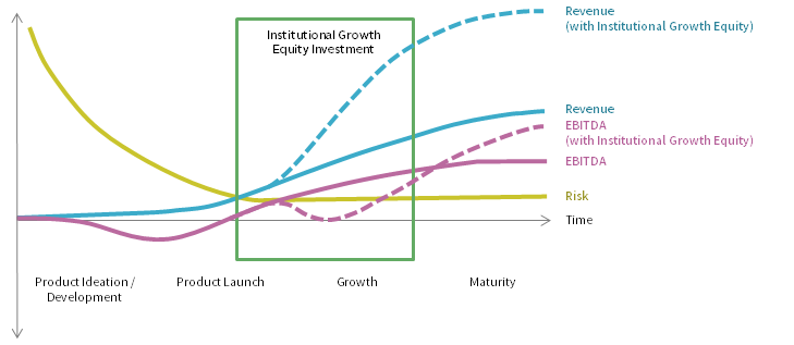 FIGURE 3 GROWTH EQUITY PORTFOLIO COMPANY LIFECYCLE. Illustration